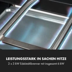 Gazooka 2.0T Gas BBQ Grill 2x3kW Brenner Edelstahl 14 Gazooka 2.0T Gas BBQ Grill 2x3kW Brenner Edelstahl -Klarstein 10033532 de 0004 logo