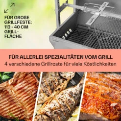 Sauenland Pro Spanferkelgrill Drehspieß 13W 4 Rollen Edelstahl -Klarstein 10033566 de 0004 usp