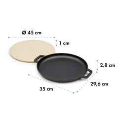 Tomahawk 3.1 S Brat & Back-Set Pfanne Pizzastein Ø29 Cm 9 Tomahawk 3.1 S Brat & Back-Set Pfanne Pizzastein Ø29 Cm -Klarstein 10033568 yy 0006 logo Klarstein Tomahawk Brat and Back Set