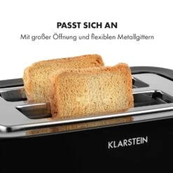 Arabica Toaster 920W LED-Display Touch-Bedienfeld Edelstahl -Klarstein 10033728 de 0007 logo
