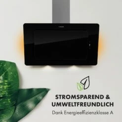 Helena 90 Dunstabzugshaube 595 M³/h LED-Display Schwarz -Klarstein 10034102 de 0003 logo