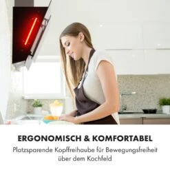 Helena 90 Dunstabzugshaube 595 M³/h LED-Display Schwarz -Klarstein 10034102 de 0007 logo