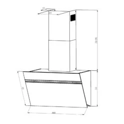 Alina Dunstabzugshaube 600 M³/h LED-Display Ambientelicht Glasfront -Klarstein 10034105 yy 0009 logo