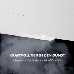 Alina Dunstabzugshaube 90 Cm 600 M³/h Ambientelicht Glasfront Weiß -Klarstein 10034107 de 0005 logo