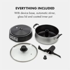 Jam Session Marmeladen- Und Geleekocher 1000W 2 Automatikprogramme 16 Jam Session Marmeladen- Und Geleekocher 1000W 2 Automatikprogramme -Klarstein 10034109 yy 0008 logo Klarstein Jam Session Marmeladen und Geleekocher