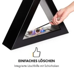 Phantasma Gizeh Ethanol-Kamin Rauchfrei Edelstahl-Brenner 600ml 4h -Klarstein 10034159 de 0005 logo