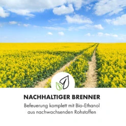 Phantasma Gizeh Ethanol-Kamin Rauchfrei Edelstahl-Brenner 600ml 4h -Klarstein 10034159 de 0006 logo