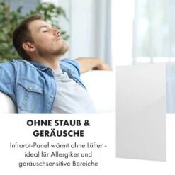 Crystal Wall Infrarotheizung 100x60cm 600W Wochentimer IP54 Weiß -Klarstein 10034223 de 0005 logo