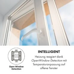 Crystal Wall Infrarotheizung 100x60cm 600W Wochentimer IP54 Weiß -Klarstein 10034223 de 0007 logo