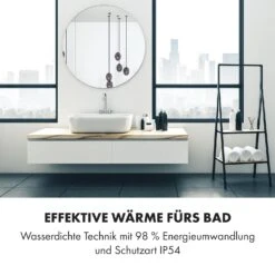 Marvel Mirror Infrarotheizung 300W Wochentimer IP54 Spiegel Rund -Klarstein 10034225 de 0006 logo