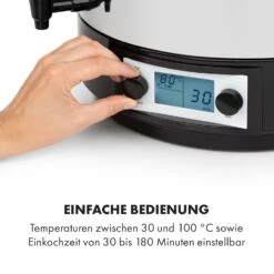 KonfiStar 40 Digital Einkocher Getränkespender 2500W 40L 100°C 180min -Klarstein 10034239 de 0004 logo