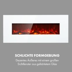 Lausanne Long Elektrischer Kamin 1600W 2 Heizstufen 128 Cm -Klarstein 10034250 de 0003 logo