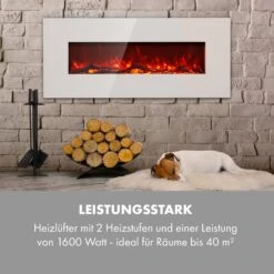Lausanne Long Elektrischer Kamin 1600W 2 Heizstufen 128 Cm -Klarstein 10034250 de 0006 logo