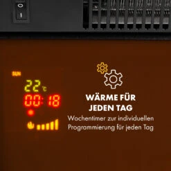 Verbier Elektrischer Kamin Elektrokamin 1000 / 2000 W LED-InstaFire Thermostat Timer Überhitzungsschutz -Klarstein 10034396 de 0004 logo
