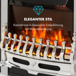 Verbier Elektrischer Kamin Elektrokamin 1000 / 2000 W LED-InstaFire Thermostat Timer Überhitzungsschutz -Klarstein 10034396 de 0006 logo