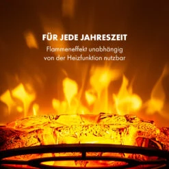 Bergamo Elektrischer Kamin 900/1800W Thermostat Holzoptik -Klarstein 10034397 de 0006 logo