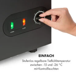 Iceblokk 50 Gefriertruhe Freistehend 51 L Korb Abschließbar -Klarstein 10034436 de 0005 logo