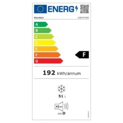 Iceblokk 50 Gefriertruhe Freistehend 51 L Korb Abschließbar -Klarstein 10034436 energy label