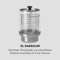 Wurstfabrik 450 Hot Dog Maker 450W 5L 30-100°C Glas Edelstahl -Klarstein 10034450 de 0004 logo