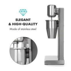 Kraftpaket II Doppel-Milchshake-Mixer Proteinshake 160W Edelstahl -Klarstein 10034457 yy 0007 logo Klarstein Kraftpaket II Pro Milchshake Mixer 160W