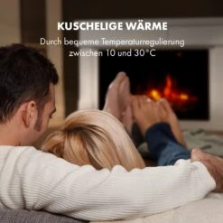 Bern Elektrischer Kamin 1000/2000W LED 10-30 °C Wochentimer -Klarstein 10034488 de 0007 logo