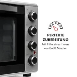 Masterchef 45 Mini-Backofen 45l 2000W 100-230 °C Timer Silber 13 Masterchef 45 Mini-Backofen 45l 2000W 100-230 °C Timer Silber -Klarstein 10034497 de 0005 logo