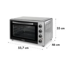 Masterchef 45 Mini-Backofen 45l 2000W 100-230 °C Timer Silber 17 Masterchef 45 Mini-Backofen 45l 2000W 100-230 °C Timer Silber -Klarstein 10034497 yy 0009 logo Klarstein Masterchef 45 Mini Backofen 45l silber