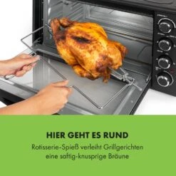 Masterchef 60 Mini-Backofen 60l 2000W 100-230 °C Timer Schwarz -Klarstein 10034498 de 0006 logo