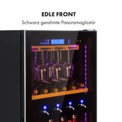 First Class 129 Weinkühlschrank 4 Dispenser 129Fl 5-22°C Touch Glastür -Klarstein 10034565 de 0008 logo