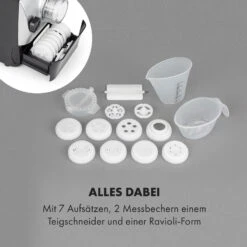 Pastamania Nudelmaschine 260W 7 Aufsätze 500 G 60 DB LED -Klarstein 10034566 de 0006 logo