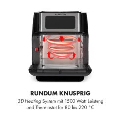 AeroVital Fry Heißluftfritteuse 1500W 10l Timer 9 Programme 11 AeroVital Fry Heißluftfritteuse 1500W 10l Timer 9 Programme -Klarstein 10034575 de 0003 logo