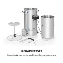 Brauheld Pro Maischekessel 2500W 30L 30-100°C Umwälzpumpe Edelstahl 13 Brauheld Pro Maischekessel 2500W 30L 30-100°C Umwälzpumpe Edelstahl -Klarstein 10034586 de 0006 logo
