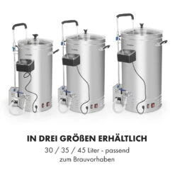 Brauheld Pro Maischekessel 2500W 30L 30-100°C Umwälzpumpe Edelstahl 14 Brauheld Pro Maischekessel 2500W 30L 30-100°C Umwälzpumpe Edelstahl -Klarstein 10034586 de 0007 logo
