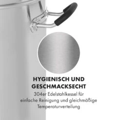 Brauheld Pro Maischekessel 2500W 30L 30-100°C Umwälzpumpe Edelstahl 15 Brauheld Pro Maischekessel 2500W 30L 30-100°C Umwälzpumpe Edelstahl -Klarstein 10034586 de 0008 logo