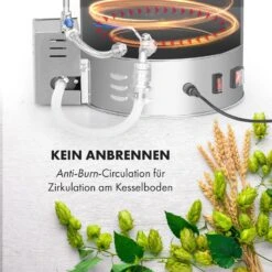 Brauheld Pro Maischekessel 3300W 45L 30-100°C Umwälzpumpe Edelstahl 13 Brauheld Pro Maischekessel 3300W 45L 30-100°C Umwälzpumpe Edelstahl -Klarstein 10034588 de 0005 logo
