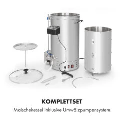 Brauheld Pro Maischekessel 3300W 45L 30-100°C Umwälzpumpe Edelstahl 14 Brauheld Pro Maischekessel 3300W 45L 30-100°C Umwälzpumpe Edelstahl -Klarstein 10034588 de 0006 logo