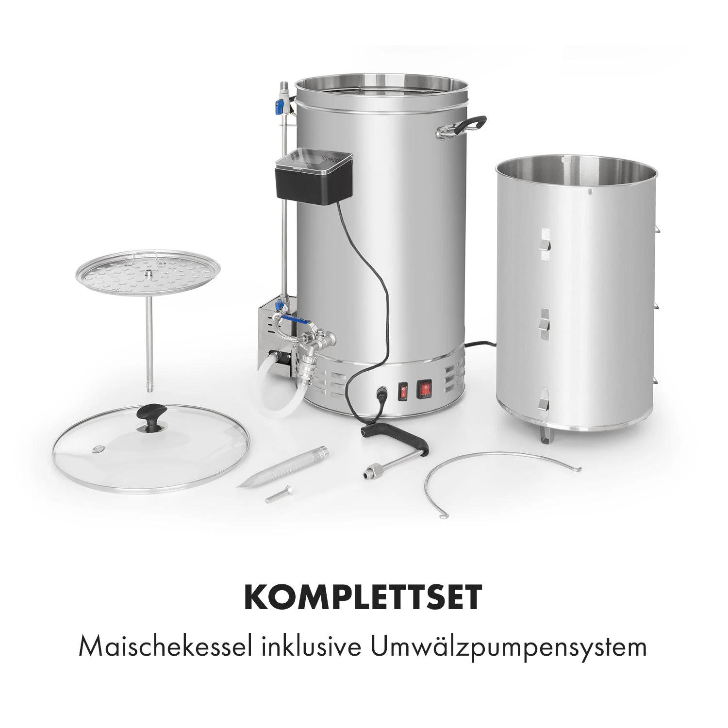 Brauheld Pro Maischekessel 3300W 45L 30-100°C Umwälzpumpe Edelstahl 6 Brauheld Pro Maischekessel 3300W 45L 30-100°C Umwälzpumpe Edelstahl – Bild 6