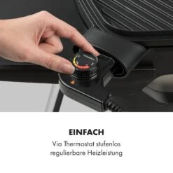 Gatsby Elektrogrill 2000W Antihaft-Grillfläche Seitentische -Klarstein 10034707 de 0005 logo