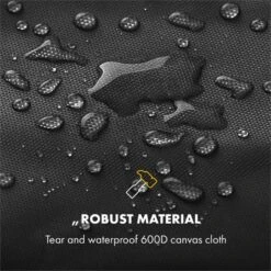 Tomahawk Wetterschutzhaube 600D Canvas 30/70% PE/PVC Schwarz 9 Tomahawk Wetterschutzhaube 600D Canvas 30/70% PE/PVC Schwarz -Klarstein 10034713 yy 0003 logo Klarstein Tomahawk Wetterschutzhaube 140cm
