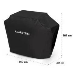 Tomahawk Wetterschutzhaube 600D Canvas 30/70% PE/PVC Schwarz 13 Tomahawk Wetterschutzhaube 600D Canvas 30/70% PE/PVC Schwarz -Klarstein 10034713 yy 0007 logo Klarstein Tomahawk Wetterschutzhaube 140cm