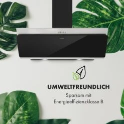 Alessia Dunstabzugshaube Kopffreihaube 350 M³/h Push Control Schwarz -Klarstein 10034717 de 0006 logo