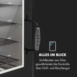 Pasadena Gas-Räuchergrill 2,5 KW Heizleistung 180 °C / 350 °F Max. -Klarstein 10034818 de 0003 logo