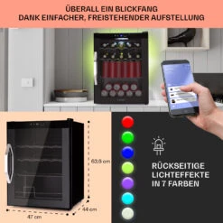 Coachella 60 Kühlschrank 60 Liter WiFi-Funktion Hintergrundbeleuchtung -Klarstein 10034823 de 0006 usp