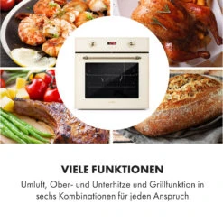 Elizabeth Einbaubackofen Retro 2200W 70L 50 - 250 °C Timer Display 12 Elizabeth Einbaubackofen Retro 2200W 70L 50 - 250 °C Timer Display -Klarstein 10034881 de 0004 logo