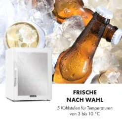 Beersafe XL Quartz Kühlschrank 60 Liter 4 Böden Panoramaglastür -Klarstein 10034929 de 0005 logo