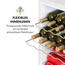 Beersafe XL Quartz Kühlschrank 60 Liter 4 Böden Panoramaglastür -Klarstein 10034929 de 0006 logo