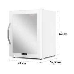 Beersafe XL Quartz Kühlschrank 60 Liter 4 Böden Panoramaglastür -Klarstein 10034929 yy 0009 dimensions