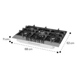 Alchemist 5 Zonen Gaskochfeld Aluminium-Brenner Glaskeramik Schwarz 17 Alchemist 5 Zonen Gaskochfeld Aluminium-Brenner Glaskeramik Schwarz -Klarstein 10034970 yy 0011 dimensions