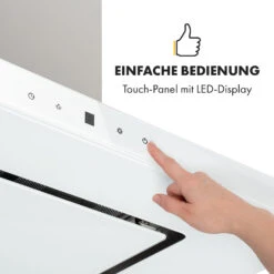 Valeria Inselhaube 90cm 650m³/h Touch EEC A LED Glas Edelstahl -Klarstein 10034974 de 0007 logo