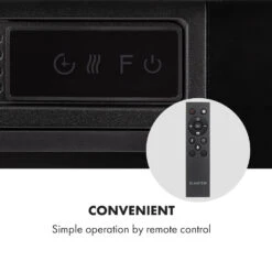 Vulsini Elektro-Kamin 1900 W LED-Technik Fernbedienung -Klarstein 10035037 uk 0004 logo Klarstein Vulsini Elektrischer Kamin schwarz